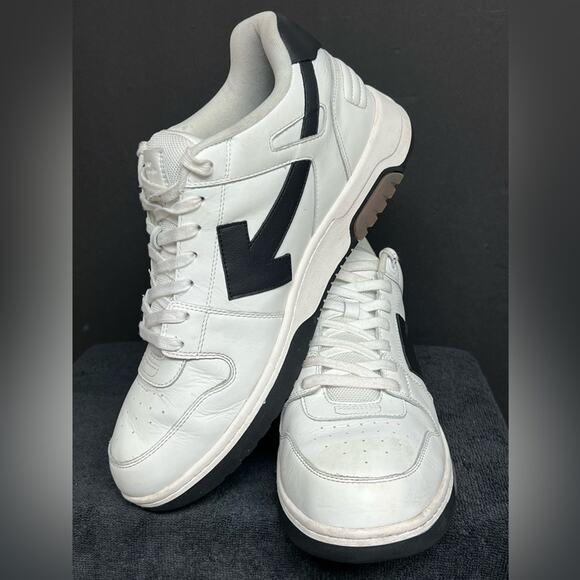 Off-White Out of Office Specials White Black Sneakers EU 46 US 13 Authentic $650 - Picture 4 of 10
